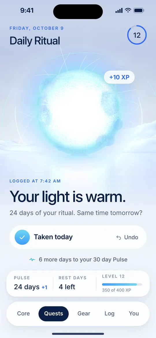 Sample mock. Your light grows.