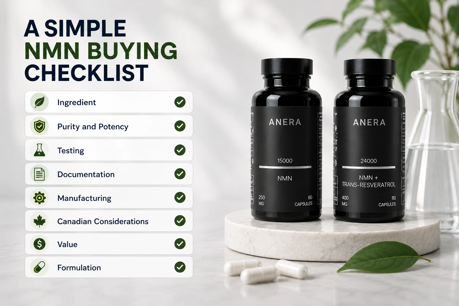 A Simple NMN Buying Checklist