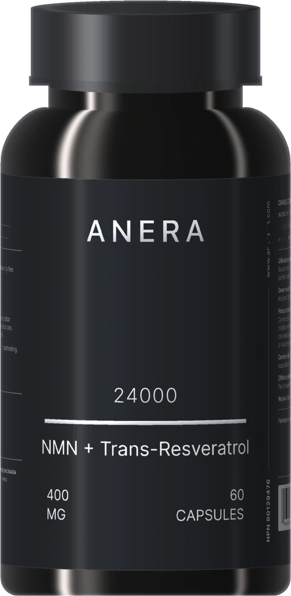 ANERA 24000 NMN + Trans-Resveratrol, front view